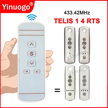 Yinuogo Telis 1 4 Pure RTS 433,42 Mhz, 5-канален Пулт за Дистанционно Управление Смяна на Контролера Завеса 1810633 1810632 1810632A 1810631