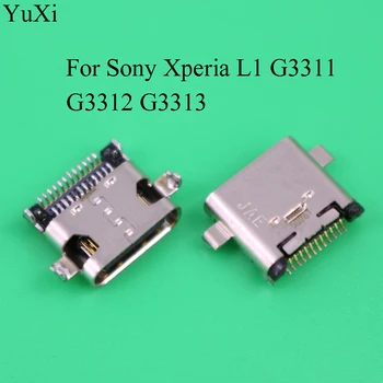 YuXi Micro USB За Sony Xperia L1 G3311 G3312 G3313 Лента Модул резервни Части За Ремонт Жак За зареждане за Захранване захранващият кабел с Щепсел