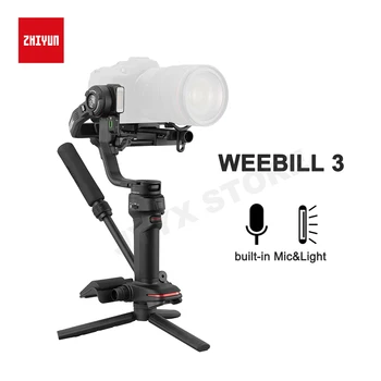 ZHIYUN WEEBILL 3 Разход на 3-Аксиален Ръчно Кардан Стабилизатор камера с вграден микрофон и заполняющим светлина за Canon Sony Panasonic Ni