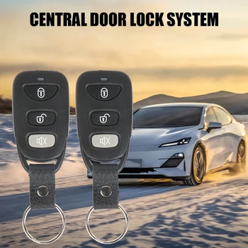 Авто Заключване 12 В Универсална Система за влизане Без ключ с 4 Врати Комплект Ключалки за Заключване с Дистанционно Управление