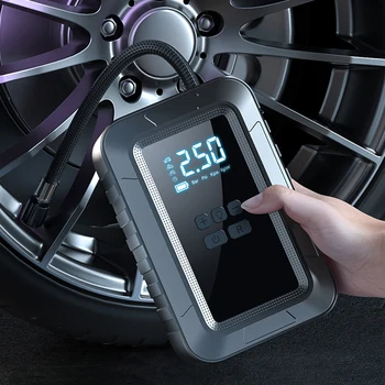 Авто надуваем помпа Преносими безжични електрически автомобили надуване с цифров дисплей на налягането в гумите Автоматично изпомпване под високо налягане