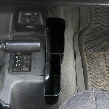 Авто централен тава за кутия, кутия за съхранение, органайзер за автоматична скоростна кутия, конзола за мобилен телефон за Jeep Wrangler TJ 1997-2006