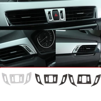 Автоаксесоари, дръжка за регулиране на изхода на климатика на арматурното табло, комплект декоративни стикери ABS, подходящи за BMW X1 F48 2016-2020