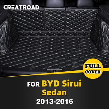 Автоматично подложка за багажника с пълно покритие за седана BYD SIRUI 2013-2016 15 14, калъф за ски багажник, тампон за карго подложка, аксесоари за защита на купето