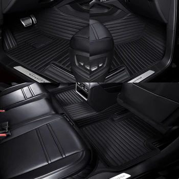 Автомобилни постелки от изкуствена кожа по поръчка за Acura TLX 2014-2020 г. Детайли на интериора автоаксесоари килим