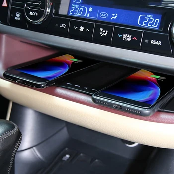 Автомобилното безжично зарядно устройство с мощност 15 W за Toyota Highlander 2015 2016 2017 2018 2019 2020 2021, бързо зарядно устройство, зарядно за телефон, панел за зареждане