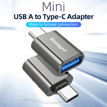 Адаптер USB Type C OTG с конектор USB 3.0 USB C за Samsung S20 Mi 9 10 конектор USB-C