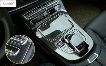 Аксесоари Lapetus За Mercedes Benz E Class W213 2016-2021 ABS Скоростна кутия, табло за превключване на Предавките, Комплект Корнизи, Довършителни / ABS