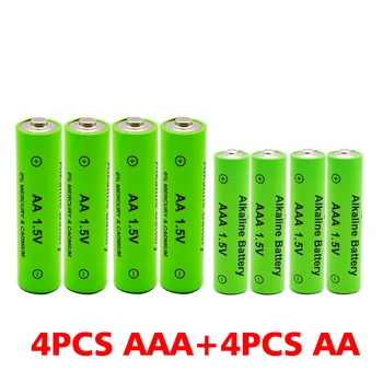 Акумулаторна батерия AA/AAA от 1,5 Капацитет 3000 mah Aa от 1,5-aaa от 1,5, акумулаторна нова Alcalinas Drummey за играчка на светодиодите