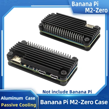 Алуминиев корпус Banana Pi M2 Zero с пасивно охлаждане, един метален корпус с радиатора на процесора, за да Banana Pi M2-Zero