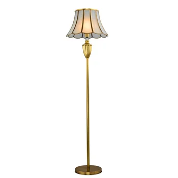 Американски Медни Лампи Нощна Лампа За Спални Модерен Метален Стъклен Етаж, Лампа За Дневна Foot Ключ За Подови Тела E27