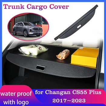 Багажника на колата е Товарен калъф за Changan CS55 Plus EV 2017 ~ 2023 Съхранение на багаж задни зареждане тава подложка Защитна козирка Аксесоари