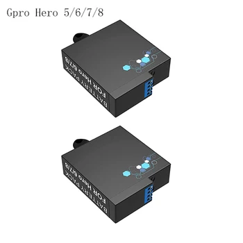 Батерия BINPAI 1800/2000 ма За GoPro Hero 5-10 Батерията Бързо Зарядно Устройство, Кутия за TF Карта За Съхранение на GoPro Hero 10 9 Аксесоари 2023