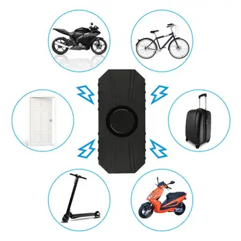 Безжична велосипедна аларма 150 db силна защита IP55 Водоустойчив дистанционно управление, съвместими с мотоциклет рамката на прозореца аларма