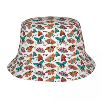 Безпроблемна панама с шарени пеперуди Мъжки дамски Унисекс Модни лятна рибарска шапка
