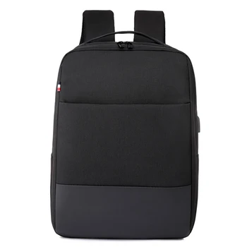 Бизнес чанта през рамо с USB зареждане, лесна модерен студентски училищна чанта за мъже, чанта за лаптоп