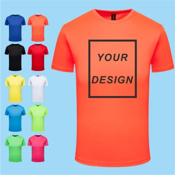 Бързосъхнеща тениска с кръгло деколте и бродиран лого, спортен топ за фитнес с къс ръкав, риза за джогинг 2022