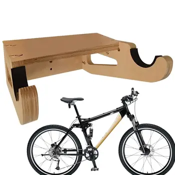 Велосипедна стенни стълб, дървена щипка за съхранение на велосипед, мотор закачалка, куки, държач за велосипед, гаражно органайзер за пътя и на планината