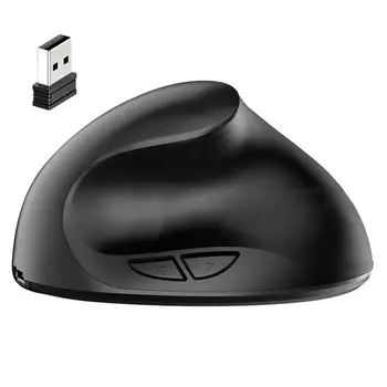 Вертикална ергономична безжична мишка 2.4ghz, ергономичен дизайн, компютърната игрална мишка, ергономична вертикална мишка с USB приемник