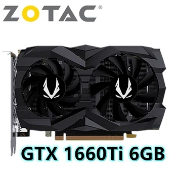 Видеокартата Zotac GTX 1660 Super 6 GB 1660Ti Видео карта Nvidia GDDR6 RTX Super GPU Настолни КОМПЮТРИ, Компютърни Игри Nvidia Geforce