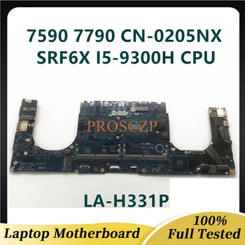 Висок клас дънна платка tMainboard за DELL 7590 7790 LA-H331P дънна Платка на лаптоп W/SRF6X I5-9300H CN-0205NX 0205NX 205NX 100% Работи добре