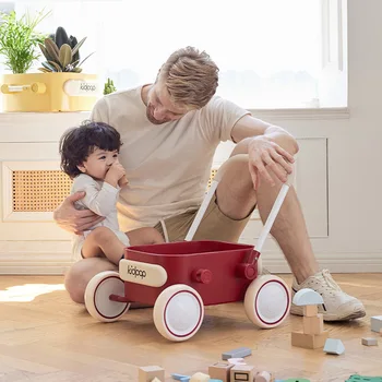 Висококачествен играчка кола с ръчно задвижване за деца, защита от преобръщане, проходилки, с ръчно задвижване, детска количка, играчка, многоцветен вариант