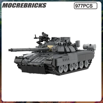 Военната серия T-80UK МВТ Танк Строителни Блокове Модел САМ Тухли Детски Образователни Играчки Коледен подарък