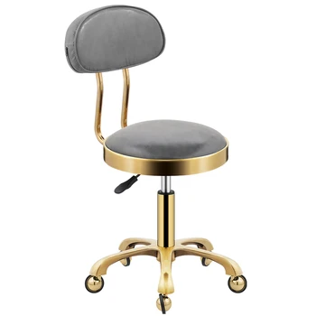 Въртяща се ролка кръгла табуретка, ролка, професионално коса стол, стол за педикюр, коса стол, стол за салон за красота 가구 바퀴의자