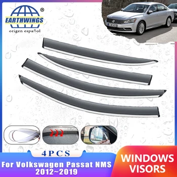 Вятърни Дефлектори за Volkswagen Passat VW НДСВ 2012 ~ 2019 Аксесоари За Автомобилни Прозорци Защита От Дъжд За Вежди Авто Тента 2017 2018 2014 2015