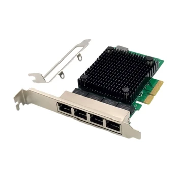 Гигабитная карта на PCI-E 2,5 gbps RTL8125B 4-Портов Ethernet карта, Тенис на Сървъра Адаптер Connnector
