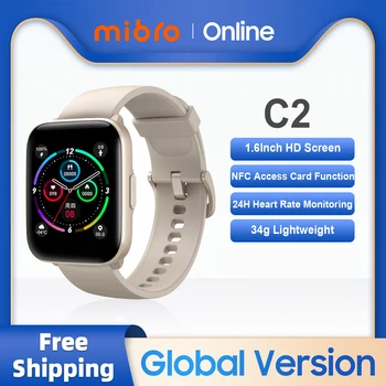 Глобалната версия на Mibro C2 Smartwatch 1,69 инчов HD Екран, NFC 2ATM Водоустойчив Спортен Монитор за Сърдечен Ритъм, Мъжки и Женски Смарт часовници