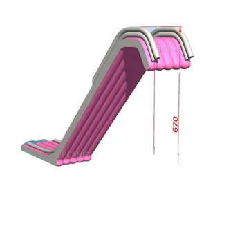Гореща продажба 0,9 мм PVC брезент на поръчка Водна пързалка яхта Надуваема водна пързалка за яхти