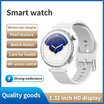 дамски смарт часовник, мониторинг на сърдечната честота, NFC-гривна, безплатна информация за доставката, напомняне за повикване чрез Bluetooth, HD-екран,