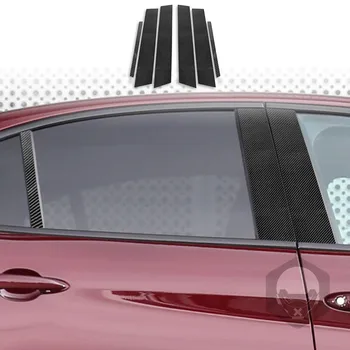 Декоративна стикер с капающим лепило на B-образна багажник, стикер за Alfa Romeo Giulia 2017-2021, аксесоари за автомобили за екстериора