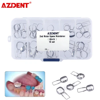 Дентални ортодонтски тиранти AZDENT, предварително оформени ленти за определяне на пространството от 2-ри моляра 32 #-41#