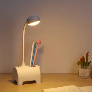 Дизайнерска лампа, творчески cartoony лека нощ с хубави елени, мини сгъваем USB зареждане, led детска настолна лампа за четене, за защита на очите