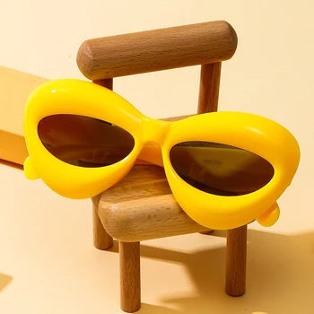 Директна доставка на нови детски слънчеви очила с UV400, необичайни слънчеви очила в ретро стил за момчета и момичета, уникални очила за устни, сенки очила UV400