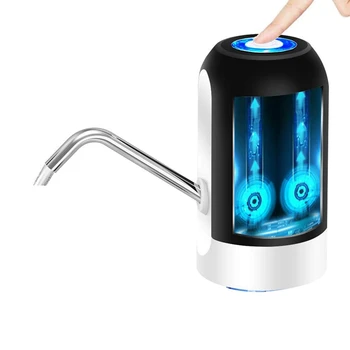 Диспенсер за бутилки за вода помпа за бутилки с вода, зареждане чрез USB Автоматична помпа за питейна вода Преносими електрически диспенсер за вода