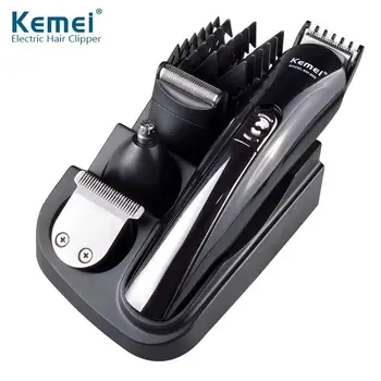 електрическа машина за подстригване на коса kemei KM-500, самобръсначка, тример за нос, машинка за подстригване, универсален бръснач за костюми 5 в 1