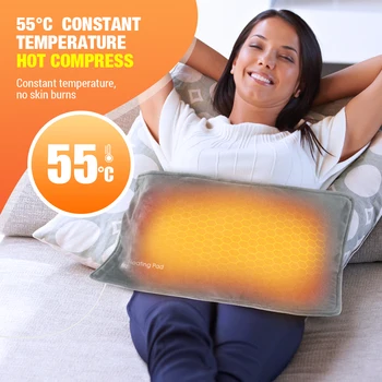 Електрически преносим нагревател Мат топло за ръце нагревателен лист Меко уплътнение Usb акумулаторна топлоизолация за кръста и коленете за легла и разтегателен диван