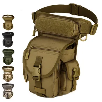 ЕРП Военна тактическа подвесная чанта за краката, инструмент, поясная чанта, ловна чанта, поясная чанта за каране на мотоциклет, мъжки военни скута чанти Molle