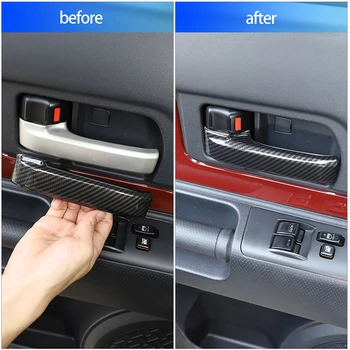 За 2007-2021 Toyota FJ Cruiser ABS автомобилна вътрешна врата копчето декоративна капачка стикер аксесоари за декорация на интериор на автомобил