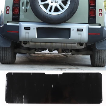 За 2020-2023 Land Rover Defender 90 и 110 PVC черен стикер на рамката на задната регистрационна табела на автомобила с аксесоари за промяна на външността на колата