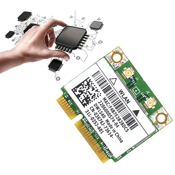 за Broadcom BCM943228 DW1540 2,4 G/5G Двухчастотный MINI PCIE 300 Mbps, 802.11 A/B/G/N, Вградена Безжична мрежова карта