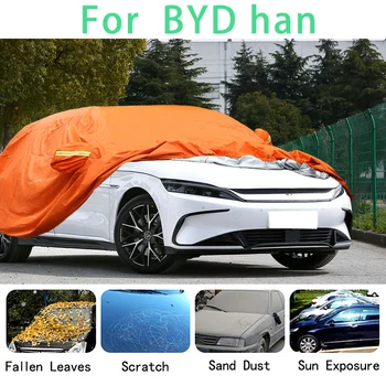 За BYD han Водоустойчив кола седалките са супер защита от слънце, прах, дъжд, кола, предотвратяване на градушки, автозащита