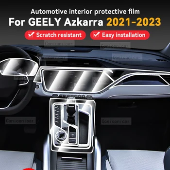 За GEELY Azkarra 2021-2023 Интериора на Автомобила Панел Кутия Таблото GPS Навигационен Екран Прозрачен Капак TPU Защитно Фолио, Стикер