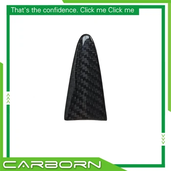 За Infiniti Q50 Q50S 2014-ON Добавите Стил на Лъскав Черен Цвят Натурална, Суха Покриване на Волана, изработени от Въглеродни влакна/Капачка на скоростния