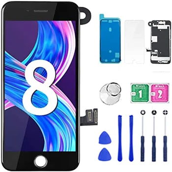За Iphone 7 8 Plus LCD дисплей за Iphone 6s 6plus, дисплеи 6splus, подмяна на екрана, пълна монтаж на дограма + предна камера