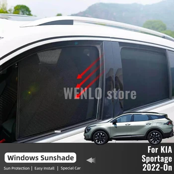 За Kia Sportage NQ5 2022 2023 2024 Дълго междуосие от 2755 мм, Авто сенника на Предното предното стъкло шторка задното странично прозорец на сенника