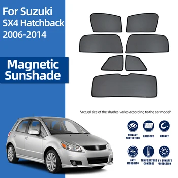 За Suzuki SX4 Хечбек EY 2005-2014 Магнитен Авто сенника на Предната Рамка на Предното Стъкло Завеса Задния Страничен Прозорец на сенника Щит
